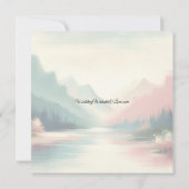 Invitation Douces Échos du Mariage des Montagnes (Dos)