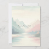 Invitation Douces Échos du Mariage des Montagnes (Dos)