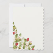 Invitation Douces Fleurs Sauvages Mariage Fête Prénatale Frai (Dos)