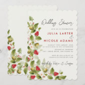 Invitation Douces Fleurs Sauvages Mariage Fête Prénatale Frai (Devant / Derrière)