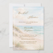 Invitation Douceur de dunes de sable à l'aquarelle pour une B (Devant)