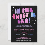 Invitation Douceur en satin rose et pourpre modifiable 16 Era (Devant)