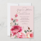 Invitation Douceur Rose Mariage Lingerie Shower (Devant)