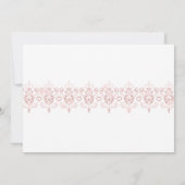 Invitation Douceurs beignets, cadeau de bébé rose gold (Dos)