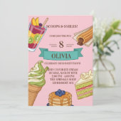 Invitation Douceurs & Brunch Anniversaire (Debout devant)