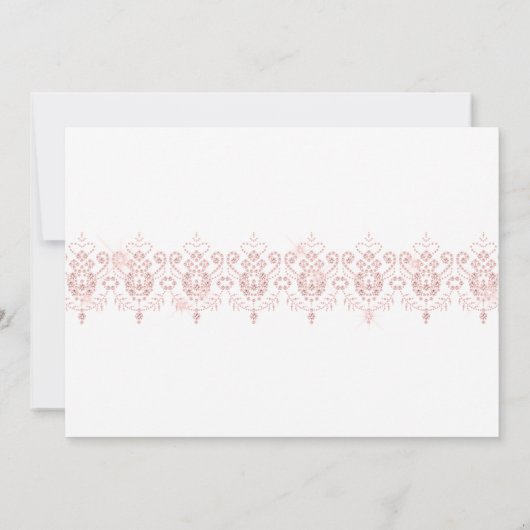 Invitation Douceurs donuts, cadeau de bébé or rose (Dos)