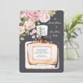 Invitation Douche à bouteille de parfum (Debout devant)
