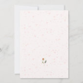 Invitation Douche à brunch rose Floral (Dos)