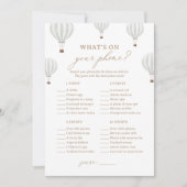 Invitation Douche à bulle à air chaud Qu'y a-t-il sur votre j (Devant)