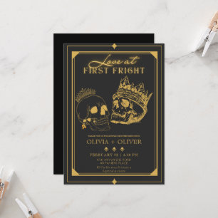 Invitation douche à couple Halloween