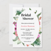 Invitation Douche à fleurs de plage hawaïenne (Devant)