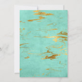 Invitation Douche à lingerie pour moulures et gousses d'or (Dos)