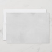 Invitation Douche à neige blanche en argent par baby shower p (Dos)