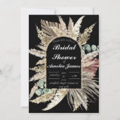 Invitation douche à nuptiale à fleurs de terre cuite (Devant)