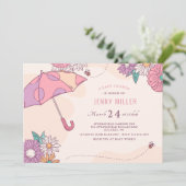 Invitation Douche à ressort (Debout devant)