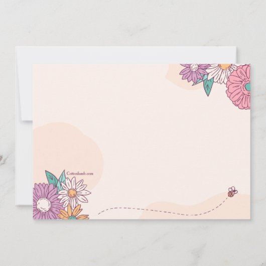 Invitation Douche à ressort (Dos)