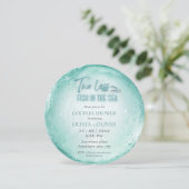 Invitation Douche à thème plage (Debout devant)