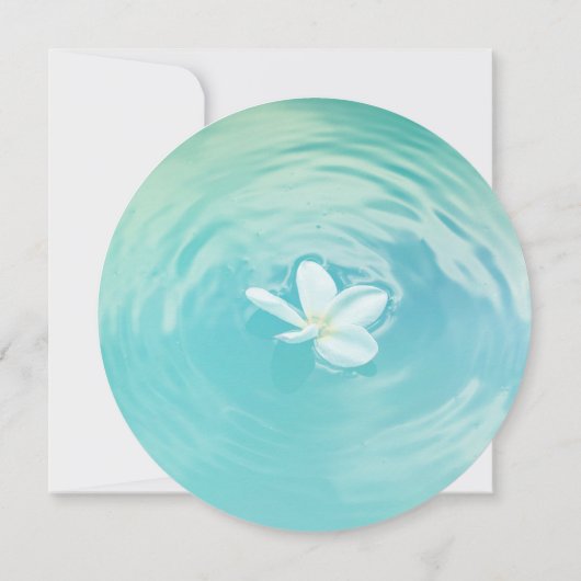 Invitation Douche à thème plage (Dos)