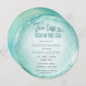 Invitation Douche à thème plage (Devant / Derrière)
