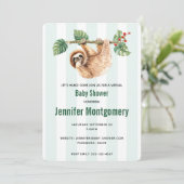 Invitation Douche Aquarellée À L'Arrière À L'Arrière (Debout devant)