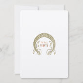 Invitation Douche Art Nouveau Amaryllis pour la future mariée (Dos)