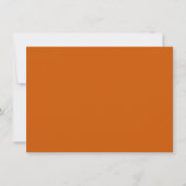 Invitation Douche automnale simple | Petit Citrouille Orange  (Dos)