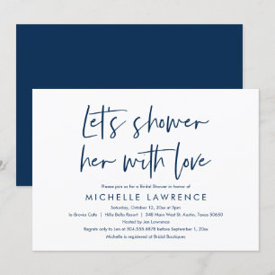 Invitation Douche avec amour, Fête des mariées Décontractée m