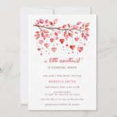 Invitation Douche avec Amour Valentines Baby shower de jour (Devant)