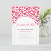 Invitation Douche avec Amour Valentines Fête des mariées de j (Debout devant)