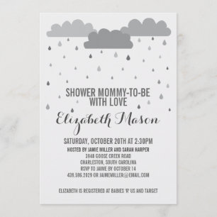 Invitation Douche avec Baby shower d'amour