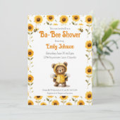 Invitation Douche Ba-Bee Ours Abeille Mignonne (Debout devant)