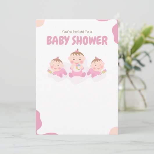 Invitation Douche bébé (Debout devant)