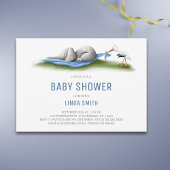 Invitation Douche bébé bébé Eléphant moderne mignonne