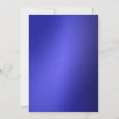 Invitation Douche Bleue Métallique Sainte Communion Ou Confir (Dos)