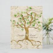 Invitation Douche bronzage de couples Antiqued par racines (Debout devant)