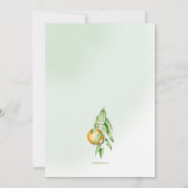 Invitation Douche Brunch aux fleurs d'orange (Dos)