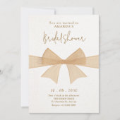 Invitation Douche brune brune beige (Devant)