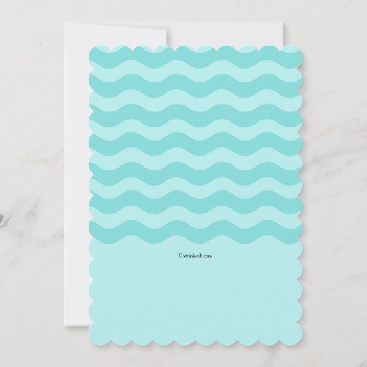 Invitation Douche Bunny Voyager rose (Dos)