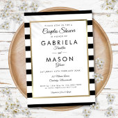 Invitation Douche classique Mariage en bande Couples