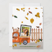 Invitation Douche Couple's Chute en Amour Photo Bridal (Dos)