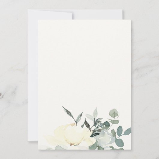 INVITATION DOUCHE COUPLES COUPLES COULEUR D'EAU KRAFT IVORY F (Dos)