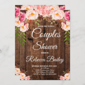Invitation Douche Couples, Fête Wedding shower (Devant / Derrière)