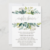 Invitation Douche Couples Foliage (Devant)