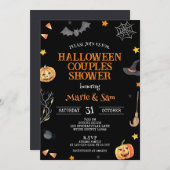 Invitation Douche Couples Halloween, Wedding shower (Devant / Derrière)