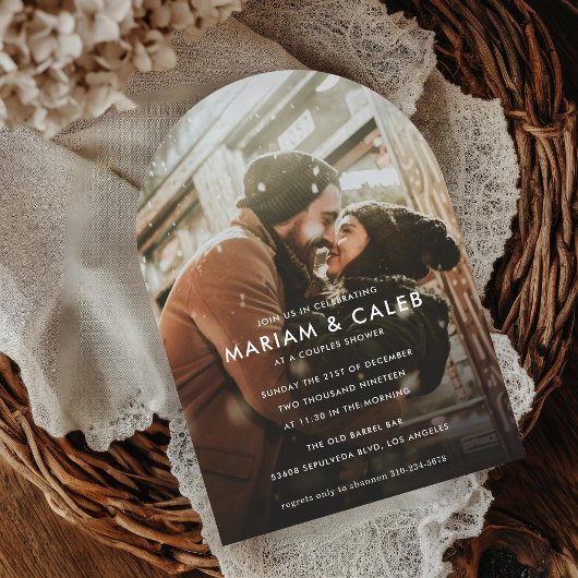 Invitation Douche Couples | Love Fiançailles Photo