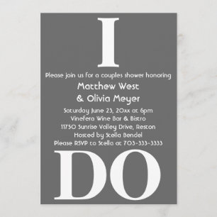 Invitation douche Couples moderne - Je le fais
