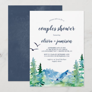 Invitation Douche Couples Rocky Mountain