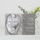 Invitation Douche Couples rôtis huîtres (Debout devant)