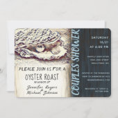 Invitation Douche Couples rôtis huîtres (Devant)