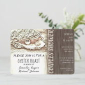 Invitation Douche Couples rôtis huîtres (Debout devant)